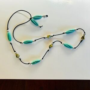 Turquoise Color Beaded Necklace